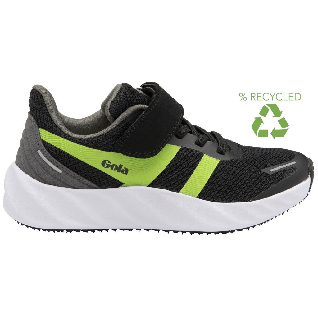 Kids Gola black running shoes