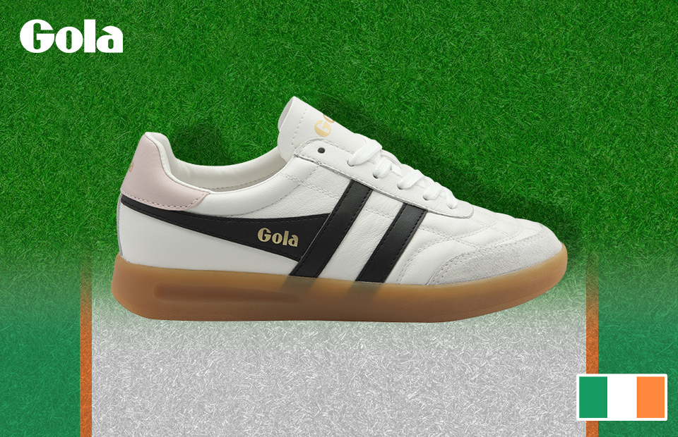 Stadia Leather Trainers (White/Black/Chalk Pink)