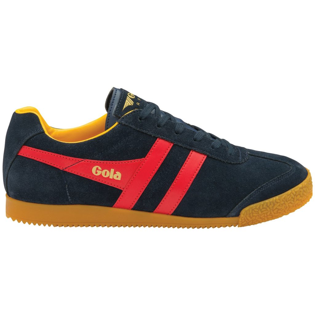 Women's Harrier Trainers in Navy in Red