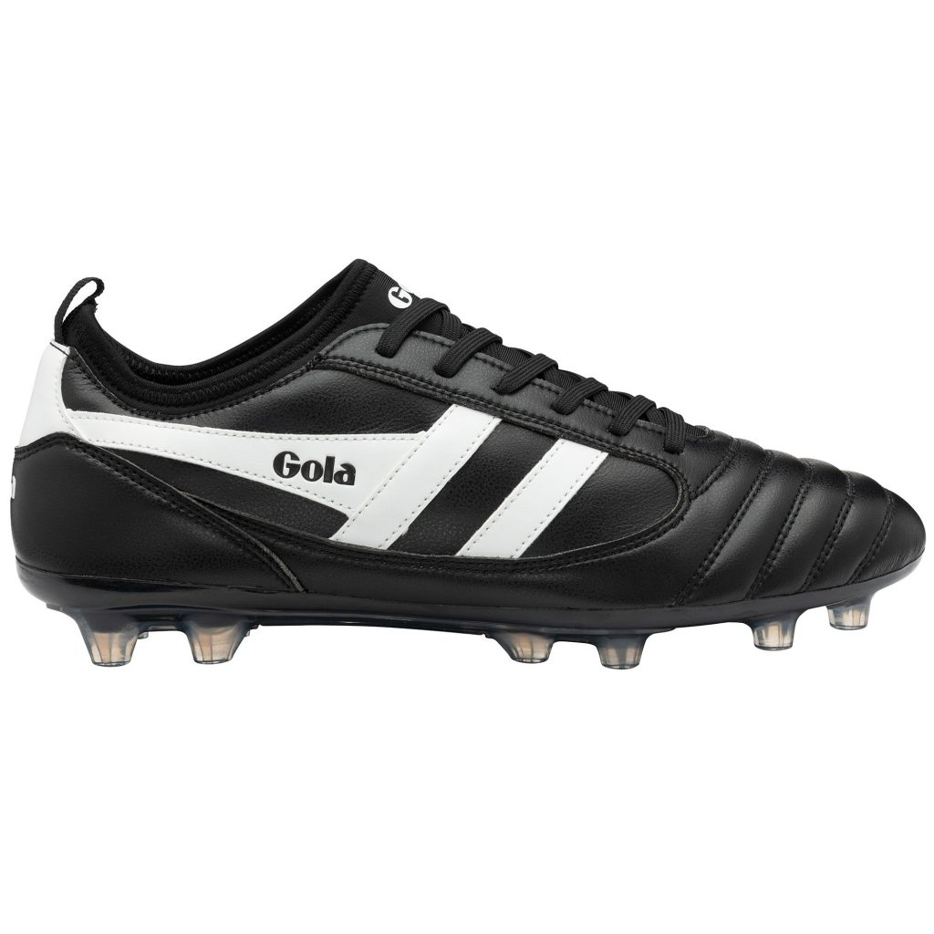 Black and white women's football boots