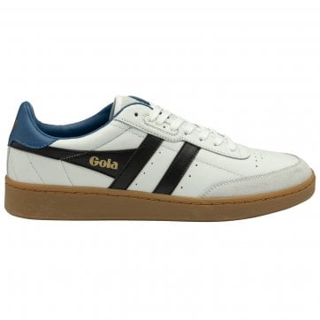 Buy Gola Equipe II Leather white/green trainers online from  display picture 1