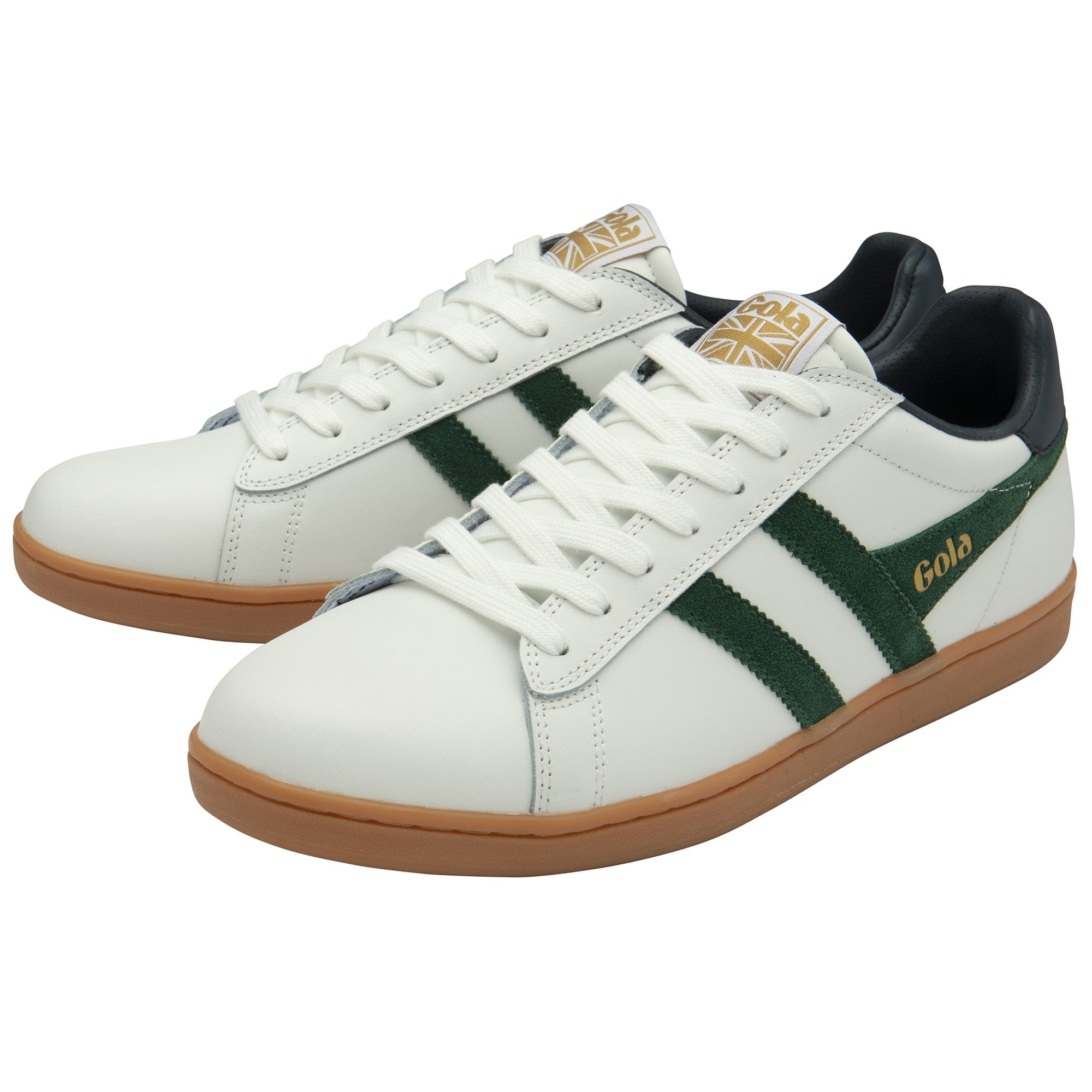 Gola Classics Men\'s 9.5 Equipe II Leather Sneakers NWOB $110 Buy Gola Contact Leather off white/navy/blue sneakers online  main image 2