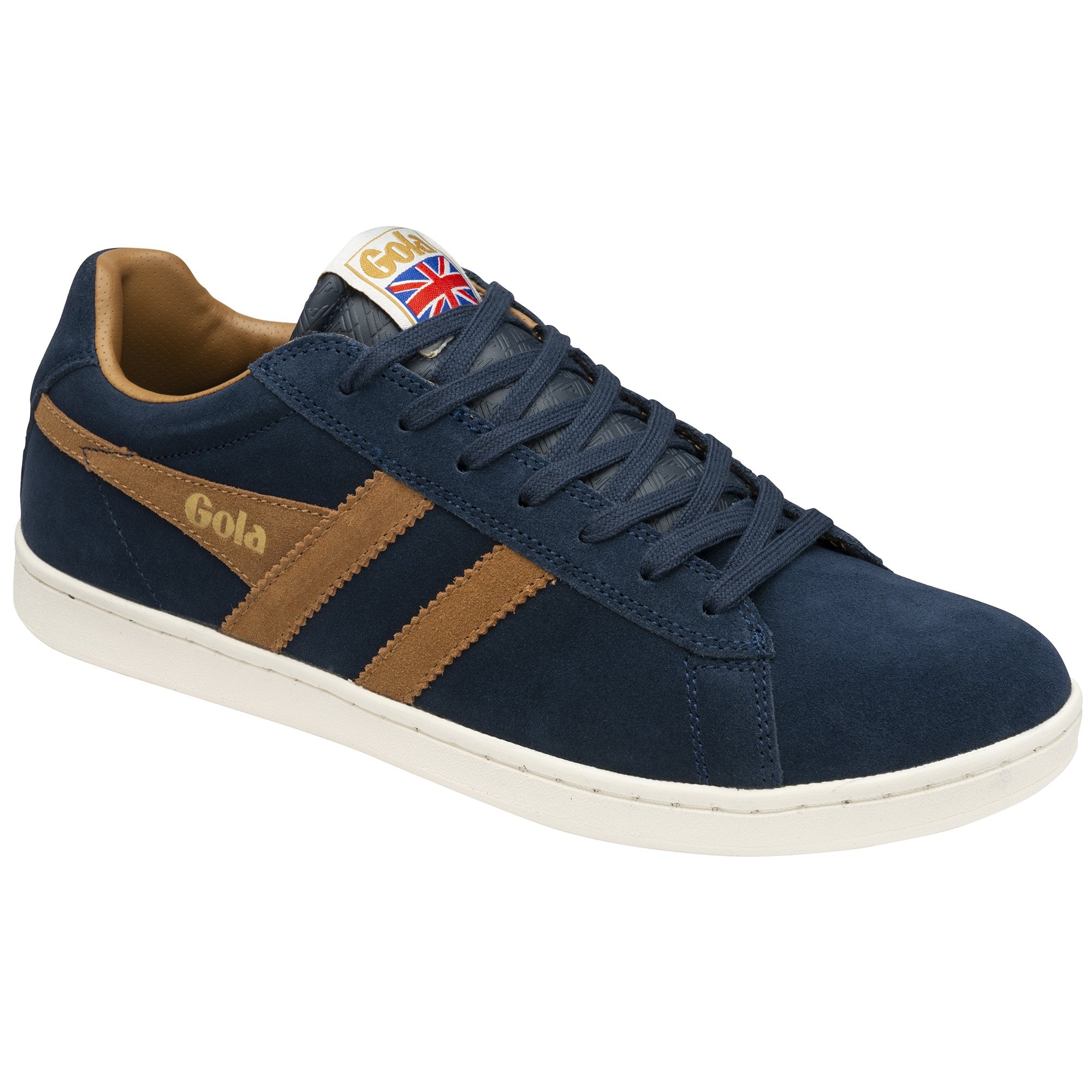 Gola Classics Men\'s Equipe II Suede Sneakers Size 12 Buy Gola Mens Equipe II Navy/Ginger trainers online from www  main image 4